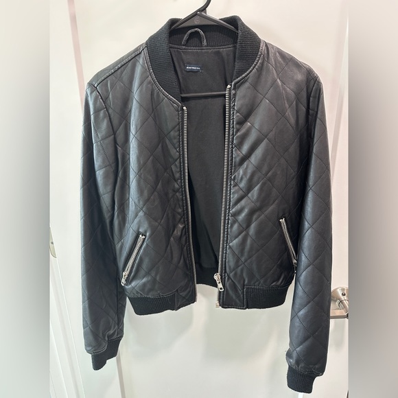 Brandy Melville Jackets & Coats Brandy Melville Quilted Leather